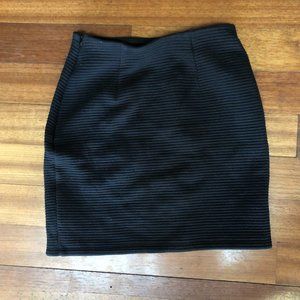 WILFRED FREE | Trebeck Black Ribbed Mini Skirt